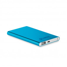 Flat power bank 4000 mAh Blue